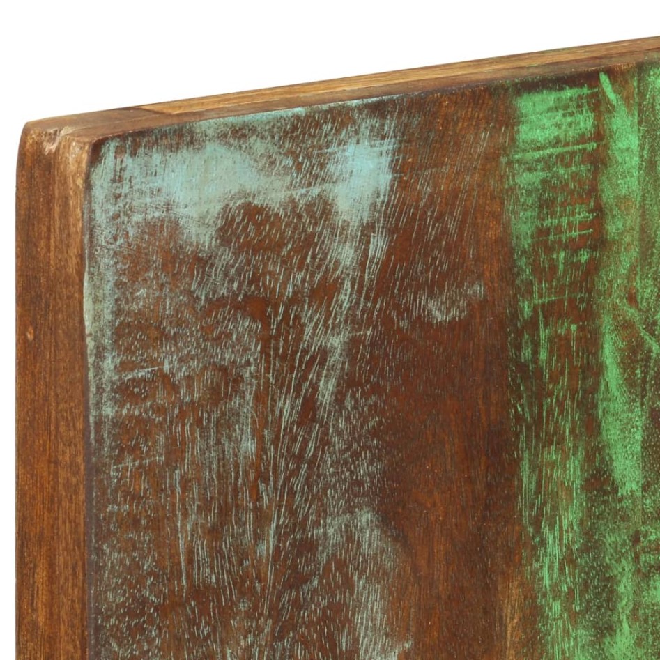 Percheros de pared 2 uds madera maciza reciclada 36x3x110