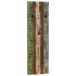 Percheros de pared 2 uds madera maciza reciclada 36x3x110