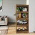 Estantería madera contrachapada marrón roble 60x30x135
