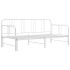 Estructura de sofá cama extraíble de metal blanco 90x200