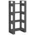Estantería/divisor de espacios madera maciza gris 60x35x125