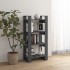 Estantería/divisor de espacios madera maciza gris 60x35x125