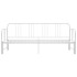 Estructura de sofá cama extraíble de metal blanco 90x200