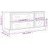 Mueble para TV madera contrachapada roble Sonoma 100x35,5x45