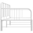 Estructura de sofá cama extraíble de metal blanco 90x200