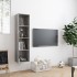 Estantería/mueble para TV gris hormigón 143x30x36