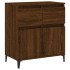 Aparador madera contrachapada marrón roble 60x35x70