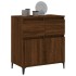 Aparador madera contrachapada marrón roble 60x35x70