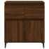 Aparador madera contrachapada marrón roble 60x35x70
