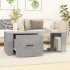 Mesa de centro madera contrachapada gris hormigón