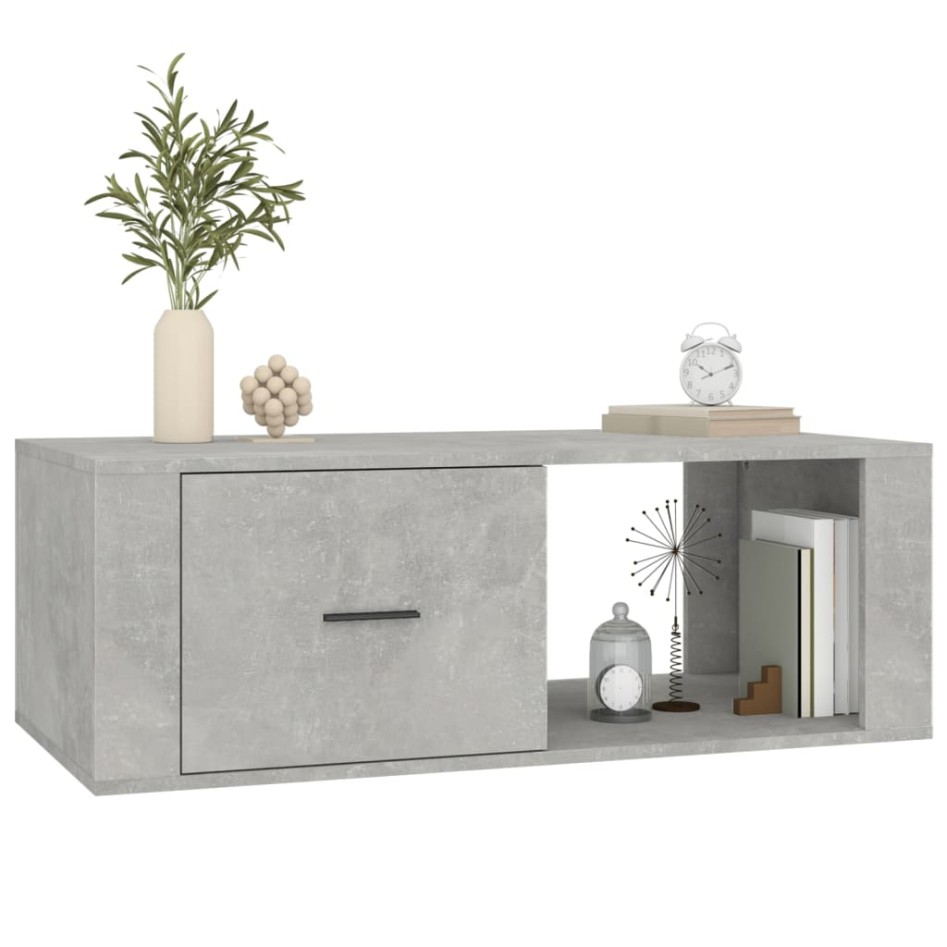 Mesa de centro madera contrachapada gris hormigón