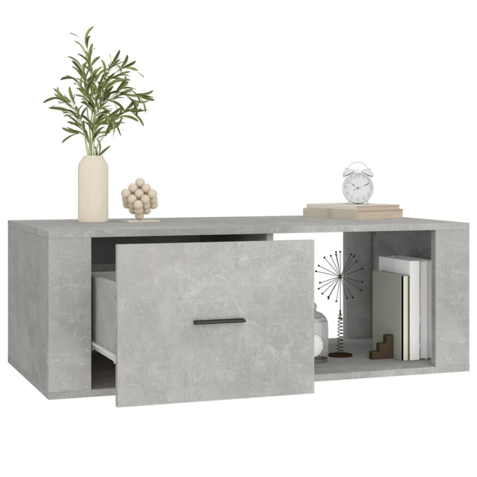 Mesa de centro madera contrachapada gris hormigón
