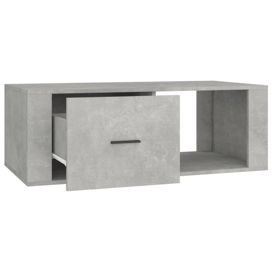 Mesa de centro madera contrachapada gris hormigón