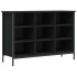 Zapatero madera de ingeniería negro 100x35x70