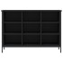 Zapatero madera de ingeniería negro 100x35x70