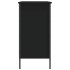 Zapatero madera de ingeniería negro 100x35x70