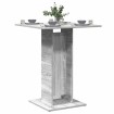 Mesa de bistró madera contrachapada gris Sonoma 60x60x75 cm