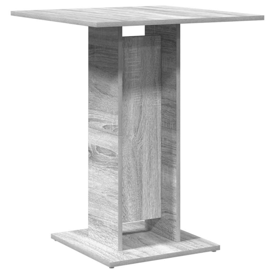 Mesa de bistró madera contrachapada gris Sonoma 60x60x75