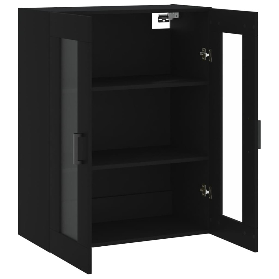 Armario de pared negro 69,5x34x90
