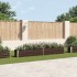 Arriate de jardín de acero galvanizado marrón 320x40x45