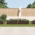 Arriate de jardín de acero galvanizado marrón 320x40x45