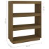 Estantería/divisor espacio madera pino marrón miel 80x35x103