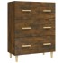 Aparador madera contrachapada color roble ahumado 70x34x90