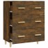 Aparador madera contrachapada color roble ahumado 70x34x90