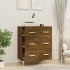 Aparador madera contrachapada color roble ahumado 70x34x90