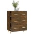 Aparador madera contrachapada color roble ahumado 70x34x90