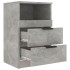 Mesita de noche madera contrachapada gris