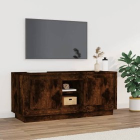 Mueble para TV madera contrachapada roble ahumado 102x35x45