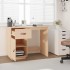 Escritorio de madera maciza de pino 95x50x75