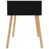 Mesita de noche madera de ingeniería negro brillo 40x40x56
