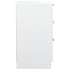 Mesita de noche blanca 40x36x65