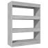 Estantería madera contrachapada gris Sonoma 80x30x103