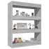 Estantería madera contrachapada gris Sonoma 80x30x103