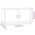 Armario de pared de madera maciza de pino 60x30x30