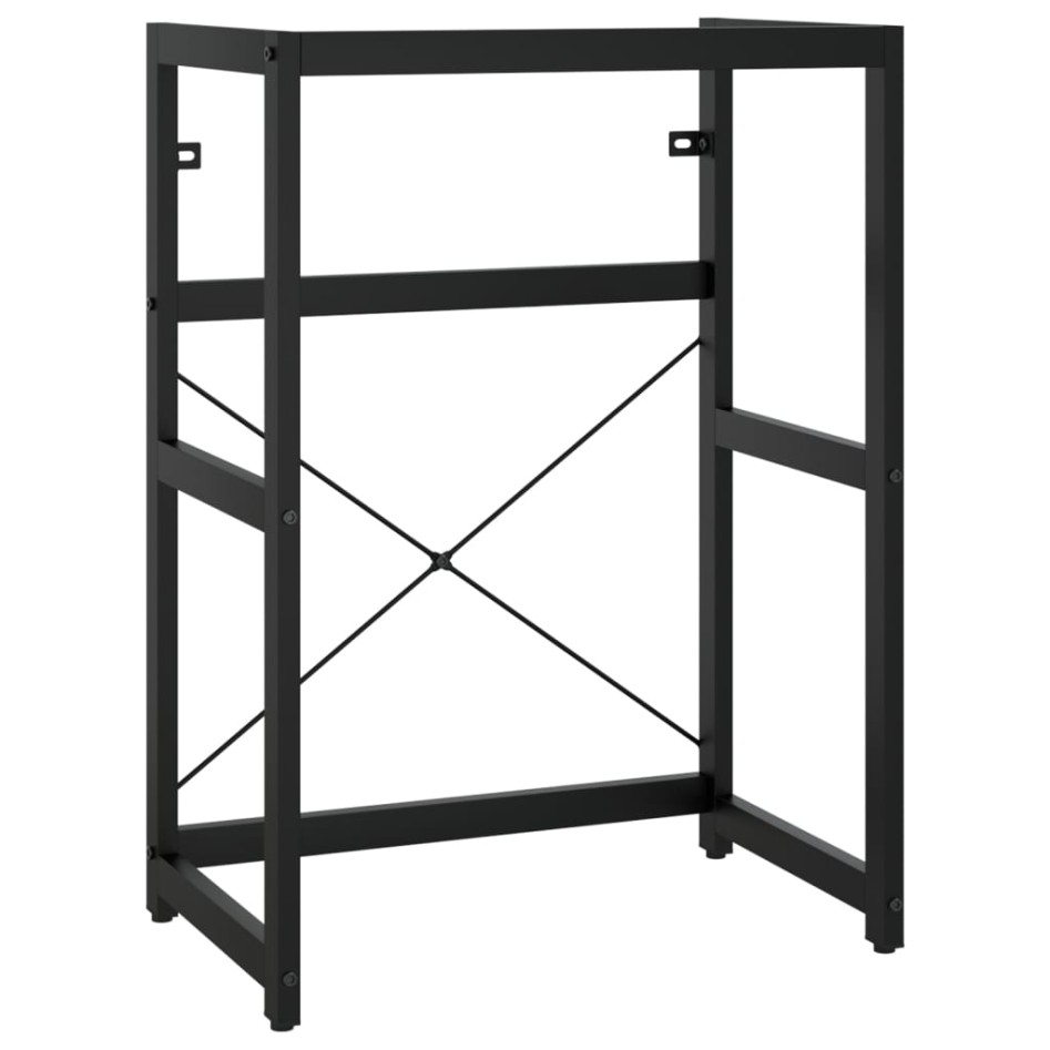 Estructura de lavabo de hierro negro 59x38x83