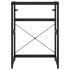 Estructura de lavabo de hierro negro 59x38x83