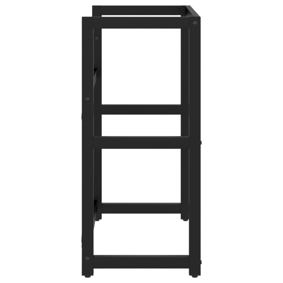Estructura de lavabo de hierro negro 59x38x83