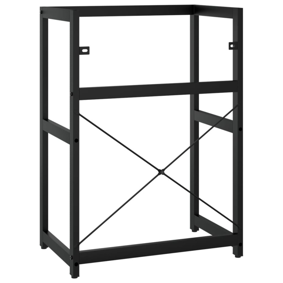 Estructura de lavabo de hierro negro 59x38x83