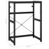 Estructura de lavabo de hierro negro 59x38x83