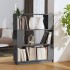 Estantería/divisor de espacios madera pino gris 80x25x101