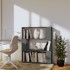 Estantería/divisor de espacios madera pino gris 80x25x101