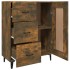 Aparador madera contrachapada color roble ahumado 69,5x34x90