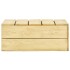 Mesa de jardín de madera de pino impregnada 75x75x31
