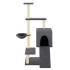 Rascador para gatos con postes de sisal gris oscuro 130,5