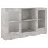 Vitrina de madera de ingeniería gris 120x30,5x70