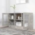 Vitrina de madera de ingeniería gris 120x30,5x70